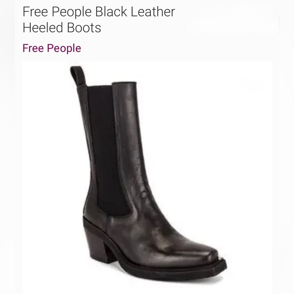 Free People Women's Black Huntley Boots size 10